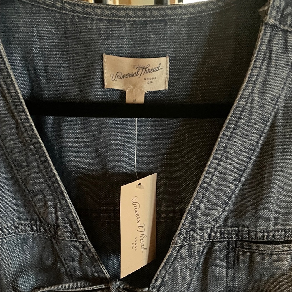Universal Thread Blue Denim Vest - Picture 3 of 4